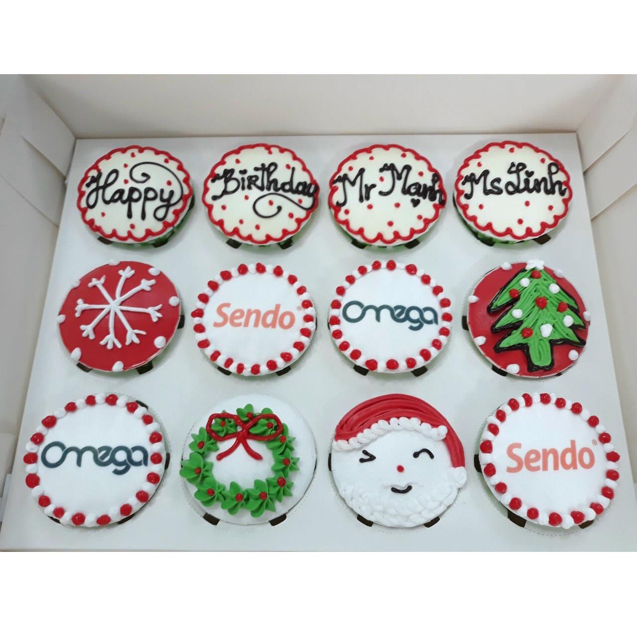 bánh cupcake noel