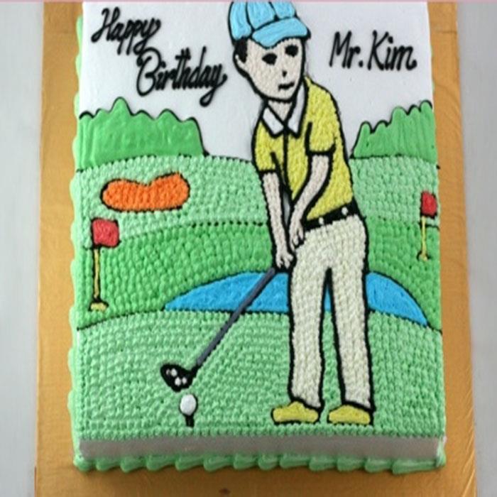 Bánh kem người đánh golf